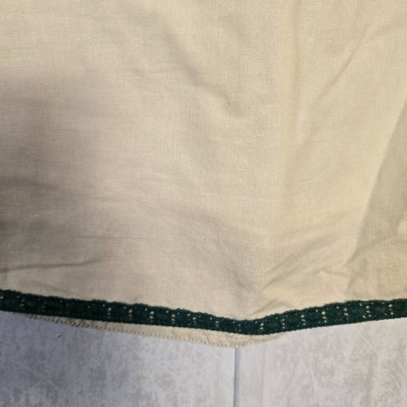 Karlie Women's Boho Embroidered Dress Top Small Cotton Linen Cap Sleeve Lined - Picture 7 of 11